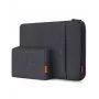 Inateck 14 inch laptopsleeve met afneembaar accessoirevak LB01006/S1 grijs