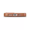 iCarer Case Leather echt lederen case voor iPhone 14 Plus bruin (MagSafe-compatibel)