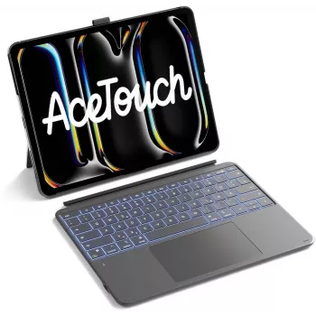 Inateck Keyboard Ace Touch iPad 13 compatibel QWERTZ grijs