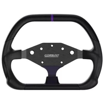 CONSPIT DX320 D-shape stuurwiel - 320mm Alcantara-grip, carbonfiber, RGB