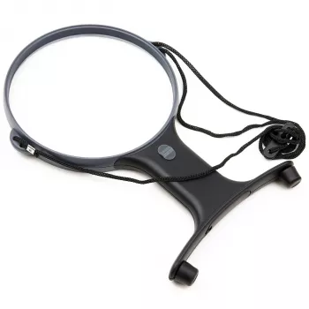Carson HF-66 MagniFree LED loeplamp met flexibele ganzenhals, 2x/5x vergroting, 13 cm lens, LED-verlichting, zwart