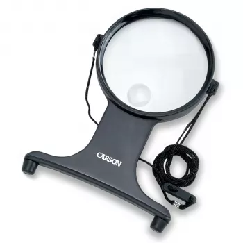 Carson HF-25 MagniFree LED-loeplamp 2x/5x 11cm zwart