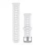 Garmin QuickFit 20mm siliconen armband Stone White / Clear Blue (010-11251-B7)