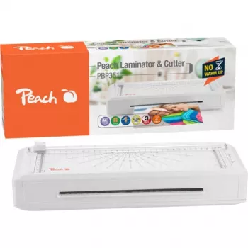 Peach 511189 3in1 PBP351 lamineerapparaat A4 het- en koudlamineerapparaat met papiersnijder en hoekenronder