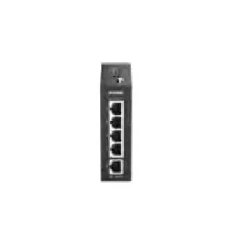 D-Link DIS-100E-05 industriële unmanaged Ethernet-switch, 5x 10/100Base-TX, DIN-rail montage, IP30