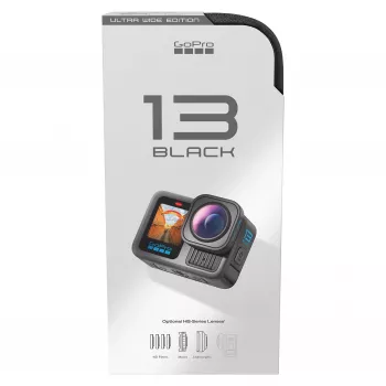 GoPro HERO13 Black Ultra Wide Edition actiecamera 4K, 5.3K, 2.7K, touchscreen, Ultra HD, waterdicht, GPS, stofdicht, Bluetooth, Wi-Fi, slow motion, Full HD (CHDRB-133-RW)