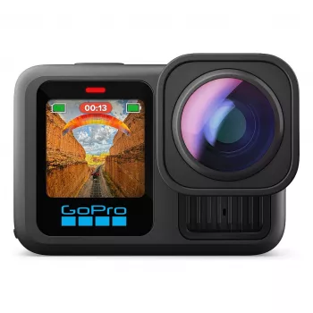 GoPro HERO13 Black Ultra Wide Edition actiecamera 4K, 5.3K, 2.7K, touchscreen, Ultra HD, waterdicht, GPS, stofdicht, Bluetooth, Wi-Fi, slow motion, Full HD (CHDRB-133-RW)