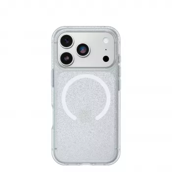 OtterBox React Series MagSafe-hoesje voor Apple iPhone 17 Pro, Stardust (Clear Glitter)