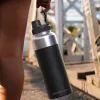 Asobu Mighty Alpine Flask 1L rood - geïsoleerde roestvrijstalen outdoorfles