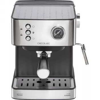 Cecotec Power Espresso 20 Matic professionele espressomachine, 20 bar, 850 W, 1,5 l, zwart/zilver