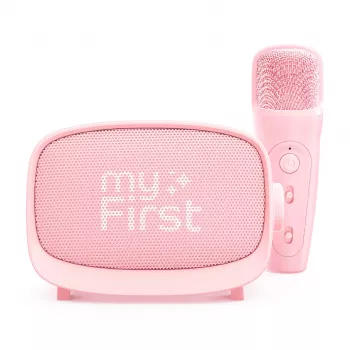 myFirst Voice 2 draadloze karaokeset - microfoon en luidspreker met stemvervormingseffecten, roze