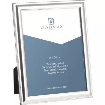Zilverstad Bredemeijer 8075233 zilveren fotolijst glanzend tafel wand 15x20 cm rechthoekig
