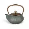 Bredemeijer Jiangxi gietijzeren theepot 0,7 L blauw met RVS-filter