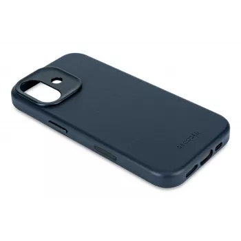 Decoded leren backcover voor iPhone 17 met MagSafe - Navy Shadow