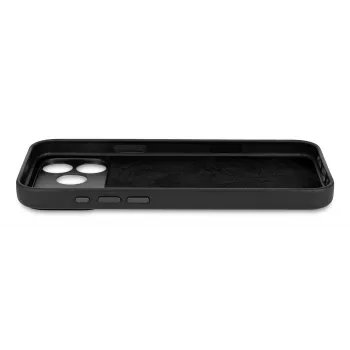 Decoded Leder-Rückseite voor iPhone 17 Pro Max met MagSafe (zwart)