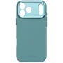 Decoded AntiMicrobial siliconen achtercover voor iPhone 17 Pro Max, MagSafe-compatibel, Retro Blue