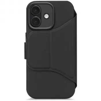 Decoded Textured siliconen afneembare wallet voor iPhone 17, MagSafe-compatibel, Phantom Black
