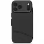 Decoded Textured siliconen afneembare wallet voor iPhone 17 Pro met MagSafe - Phantom Black
