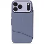 Decoded Textured Silicone Detachable Wallet voor iPhone 17 Pro met MagSafe - Forever Blue
