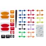 Asetek SimSports Colour Kit voor Forte Pedals – rem-elastomeren en gaspedaalveren