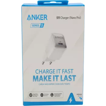 Anker Nano 20W USB-C-oplader, PowerIQ 3.0 Compacte USB-C-voeding Wit