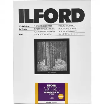 ILFORD Multigrade RC Deluxe Glossy variabel contrast zwart-wit fotopapier 18x24 cm 100 vel