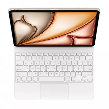 Apple Magic Keyboard voor Apple iPad Air 13 (M2/M3), wit, Smart Connector, Zwitserse indeling