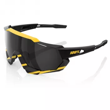 100% Speedtrap performance sportzonnebril - Soft Tact Hazard montuur, HiPER Silver Mirror lens