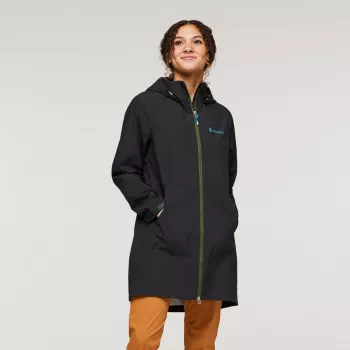 Cotopaxi Cielo Rain Trench dames regenjas - All Black, maat S