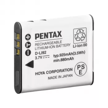 Pentax D-LI92 (B) lithium-ionaccu 925 mAh 3,7 V zwart
