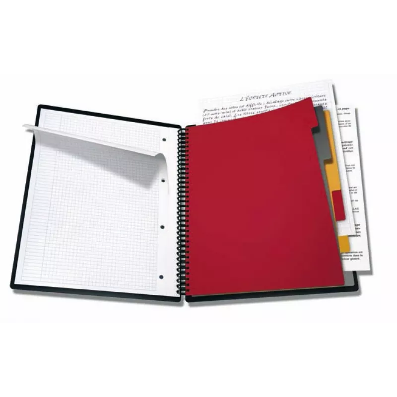 ELBA Organiser Book - 80 vel - zwart - A4 - spiraalbinding - 245 mm - 310 mm