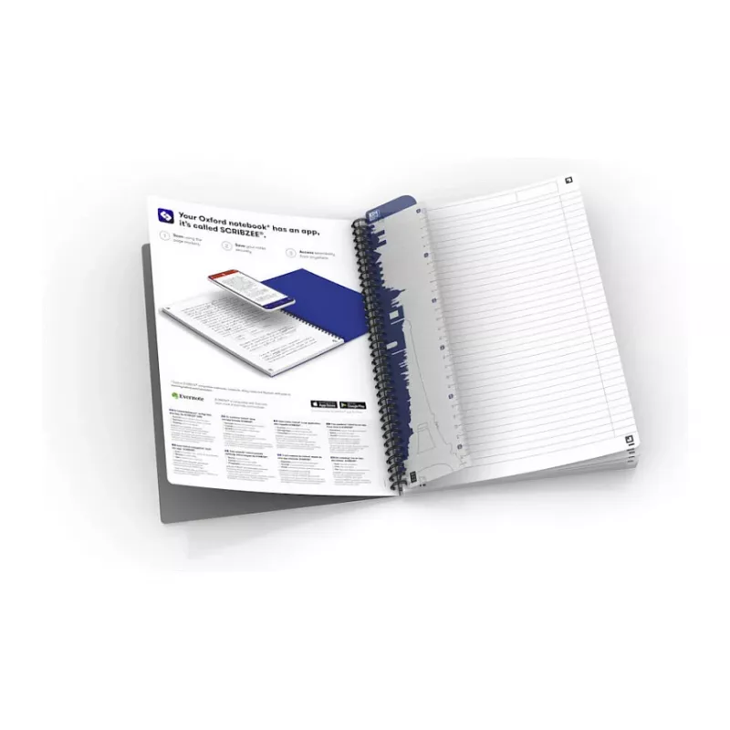 ELBA 100101918 register A4 90 vel blauw groen grijs roze violet