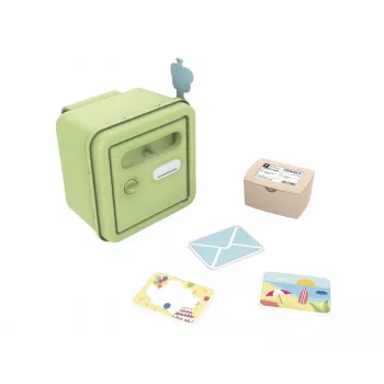SMOBY Mailbox Life - Wandbrievenbus, antraciet, verzinkt staal, cilinderslot, 2 sleutels