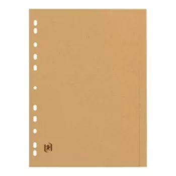 Oxford Touareg registerscheiders A4 volformaat blanco beige 6-delig 1 set