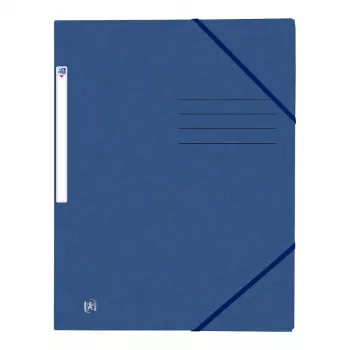 Oxford TOP FILE+ elastiekmapper A4 3 kleppen donkerblauw 400116325