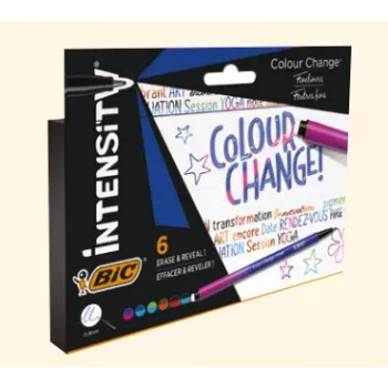 BIC Fineliner Intensity 0,4 mm kleuren sortiment 6-pack