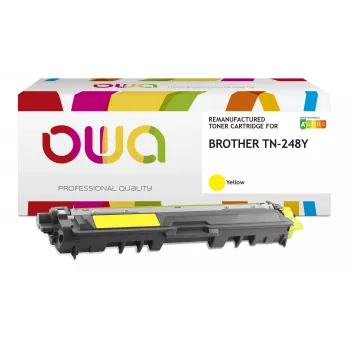 Armor OWA tonerpatroon compatibel met Brother TN-248Y geel 1.000 pagina's gereviseerd