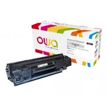 Armor OWA zwart compatibele gereviseerde tonerpatroon (alternatief voor HP CE278A, Canon CRG-726)
