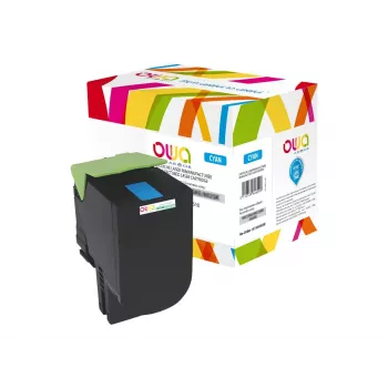 Armor OWA cyaan Remanufactured tonercartridge (alternatief voor Lexmark 80C2SC0)