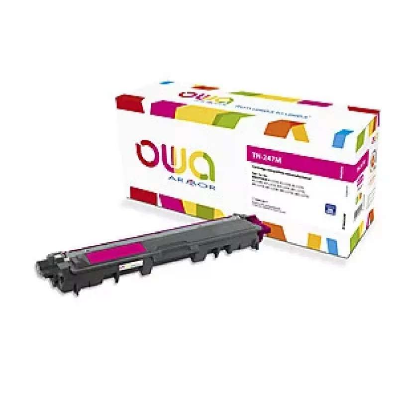ARMOR OWA compatibele tonercartridge voor Brother TN-247M magenta 2.300 pagina's met chip