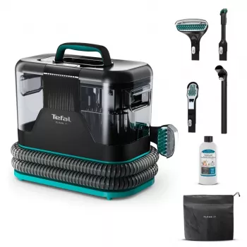 Tefal Clean It IZ5020 Waszuiger voor tapijten en bekleding, vlekkenreiniging, 750 W, 13.500 Pa zuigkracht, 2,3 l schoon- en 1,5 l vuilwatertank, Auto Clean
