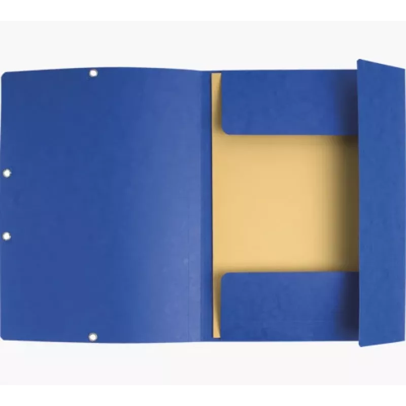 Exacompta Colorspan elastiekenmap A4 blauw 355 g/m² 3 kleppen met elastiek
