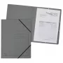 Exacompta elastiekenmap A4 grijs Colorspan 355g zonder binnenkleppen