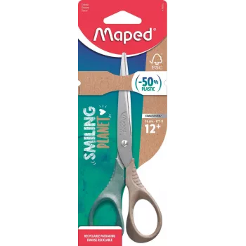 Maped Smiling Planet schaar 160 mm, ronde punt, rechtshandig, ergonomische 3D-grepen
