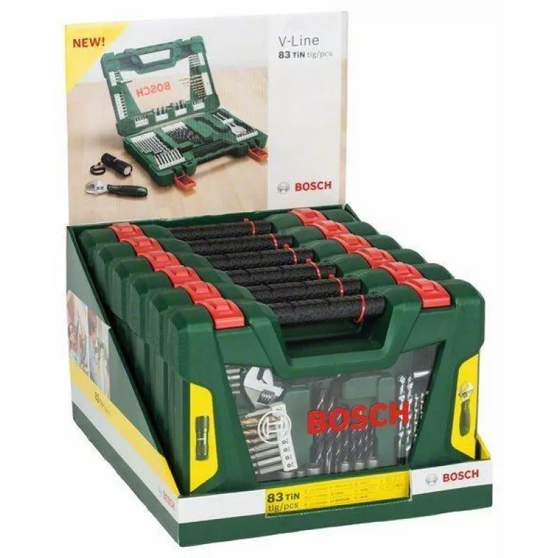 Bosch V-Line 83-delige TiN-boren- en schroevendraaierbitset (2607017309)
