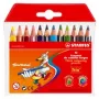 STABILO Trio kleurpotloden - kleuren gesorteerd - 4,2 mm - 12-pack