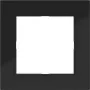 Hager WAD6100BG 1-voudig afdekraam Night Black Glossy A.1 serie