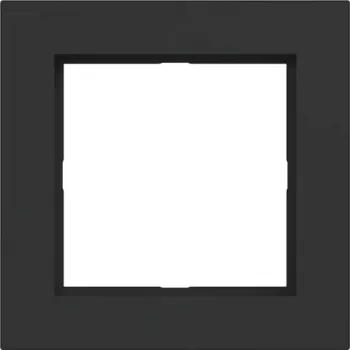 HAGER WAD6100BM afdekraam 1-voudig A.1 Night Black Matt