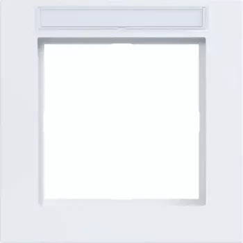 Hager WAD6101WG A.1 1-voudig frame met opschriftveld, lichtwit glanzend