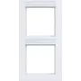 Hager A.1 2-voudig verticaal frame lichtwit glanzend WAD6203WG